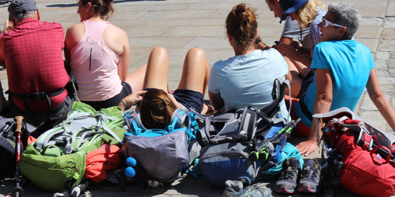 Verano en Santiago: Pese al calor la ciudad está llena de peregrinos!